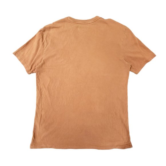 Men's Vintage GUESS Distressed Graphic Print Brown Short Sleeves T-shirt SMALL - Picture 4 of 5